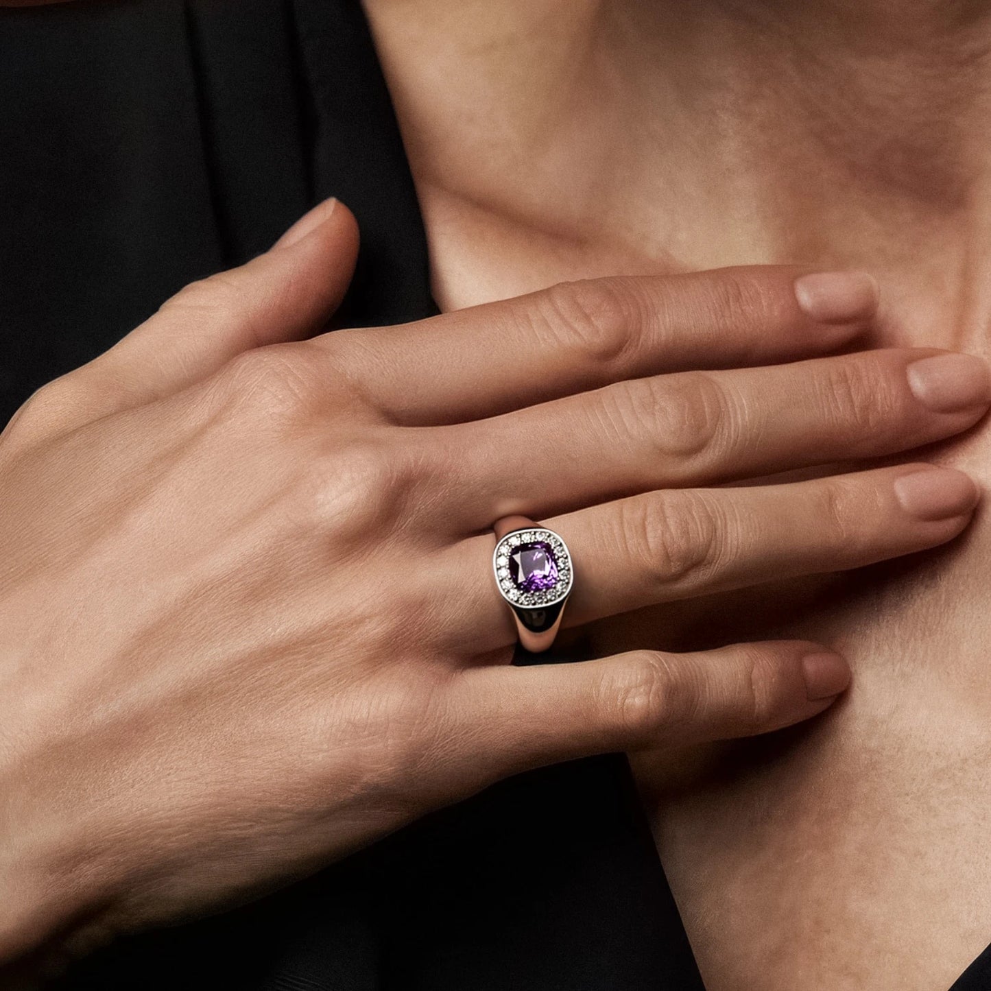 1.79 Carat Cushion Cut Sapphire Ring