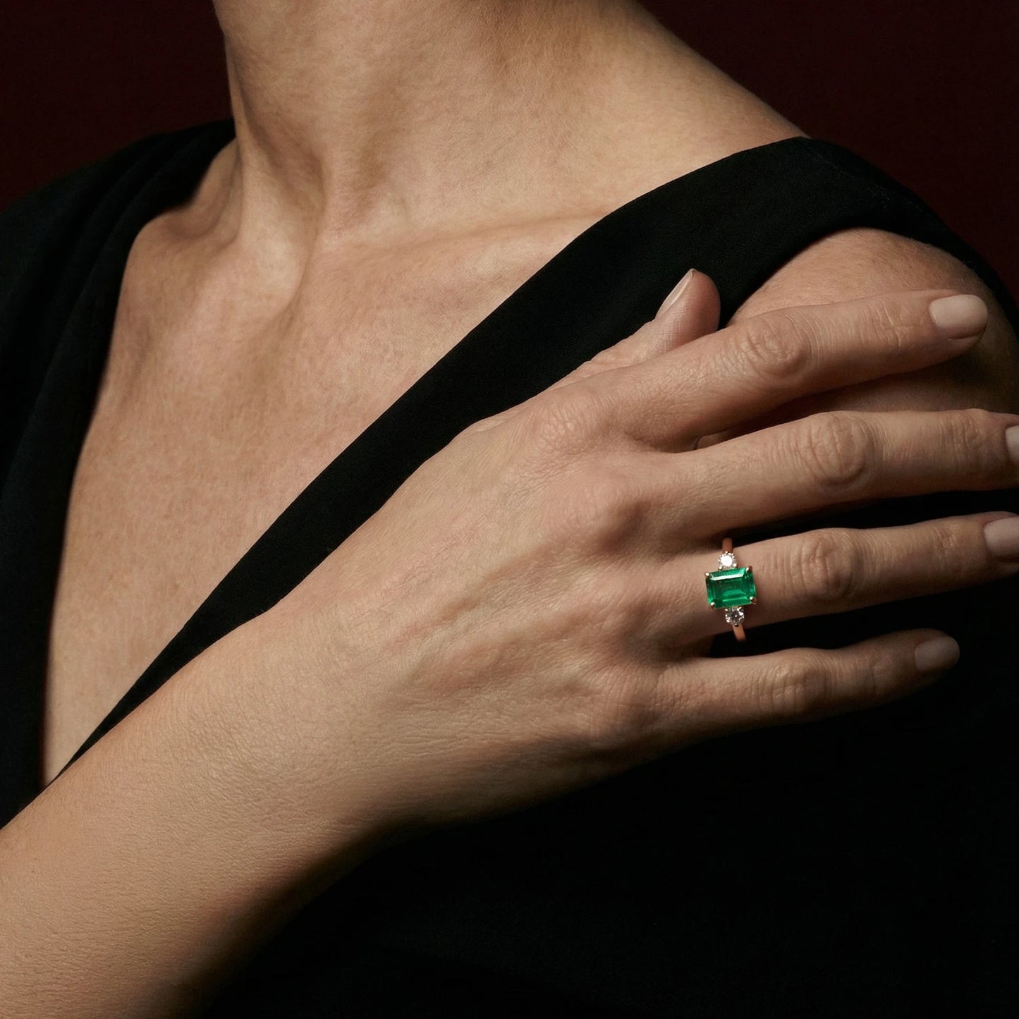 0.73 Carat Emerald Ring