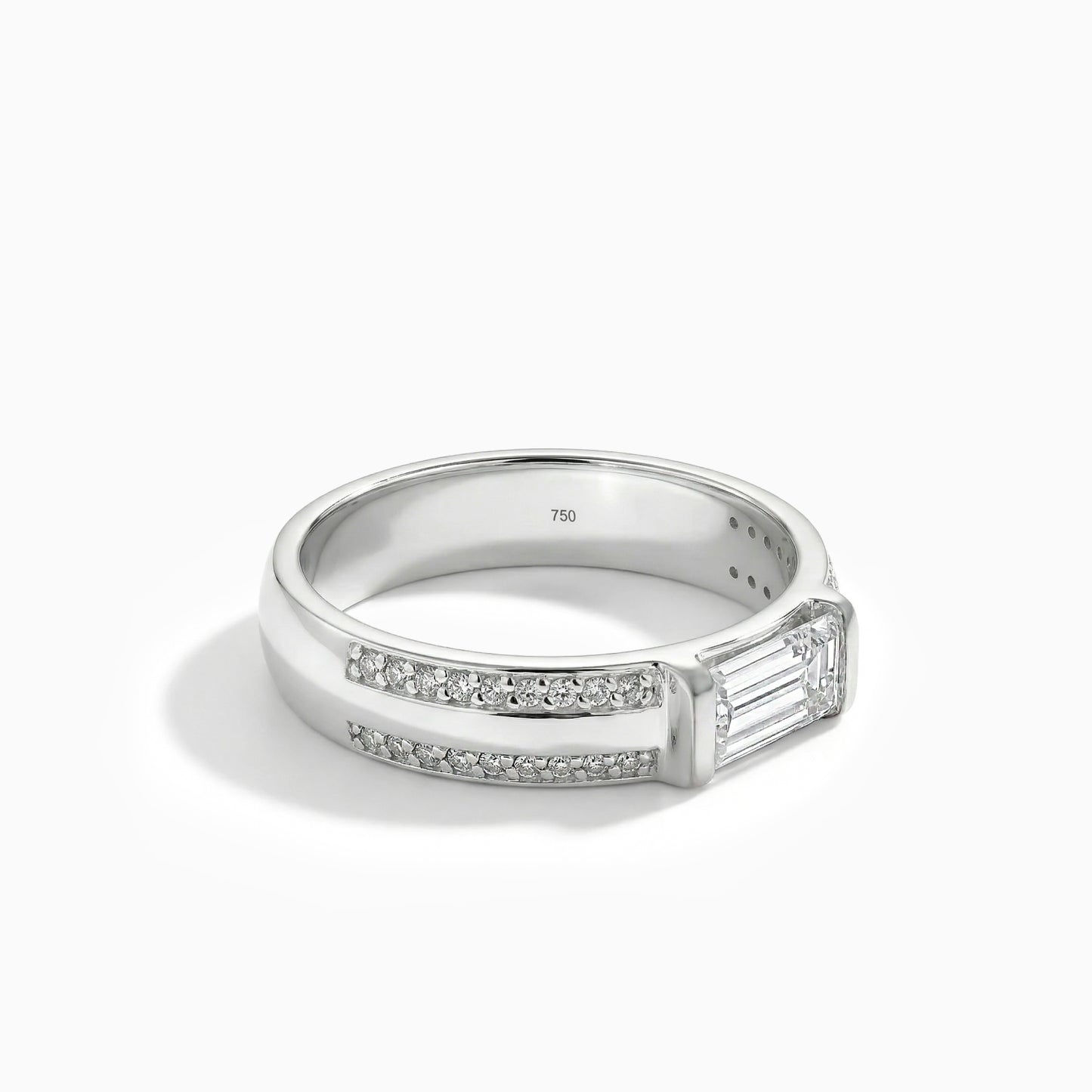 Channel Diamond Baguette Ring