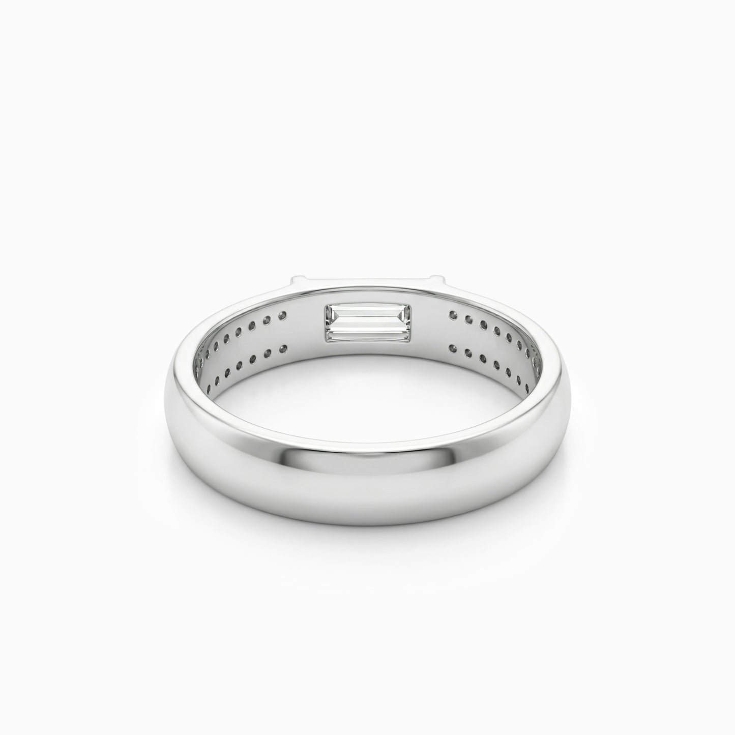 Channel Diamond Baguette Ring