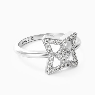 Vals Icon Pave Yüzük