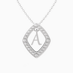 0.43ct A Letter Diamond Necklace
