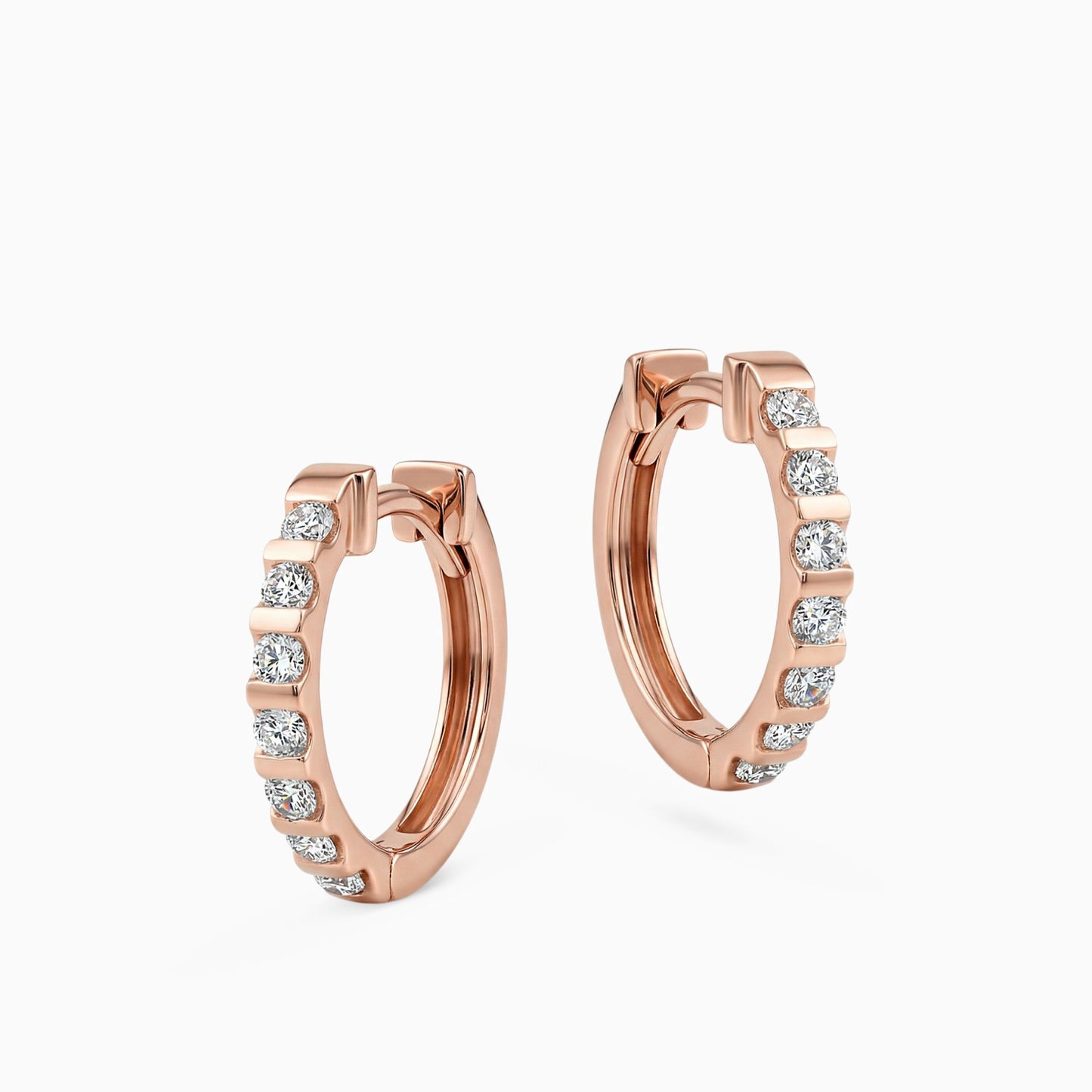 Diamond Hoop Earrings