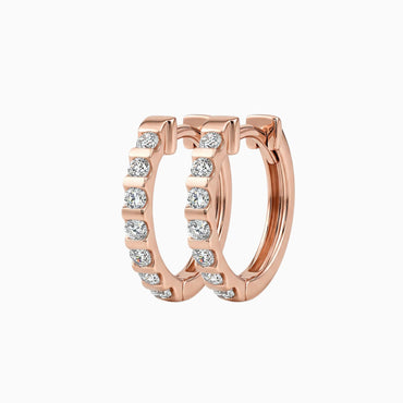 Diamond Hoop Earrings