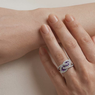 Diamond Amethyst Ring