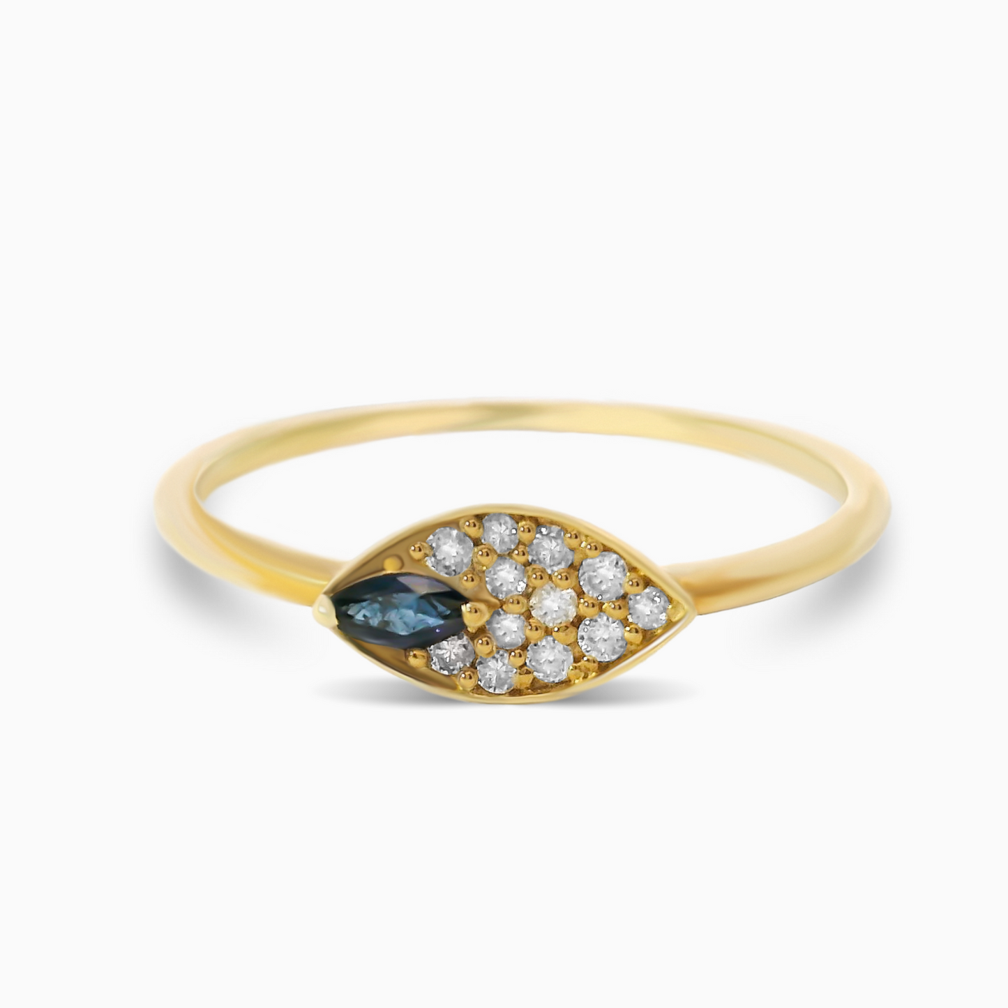Marquise Aura Sapphire Ring