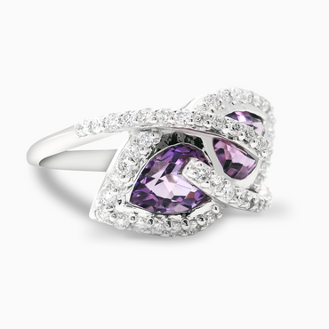 Amethyst Dews Ring