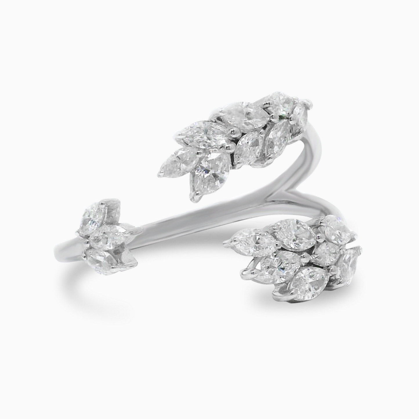 Diamond Leafs Ring