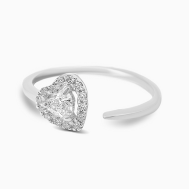 Radiant Heart Diamond Ring