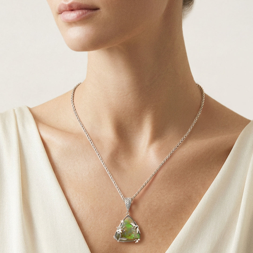 Doğal Opal Kolye